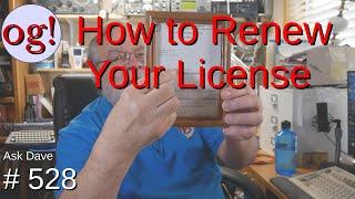 How to Renew Your License (#528)