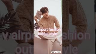 Bts v airport fashion  simple nice style #kpop #bts #btsarmy #viralvideo #edit