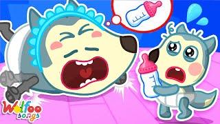 Daddy Turned Into a Baby - Baby Care Songs | Kids Songs & Nursery Rhymes @WolfooFamilySongs