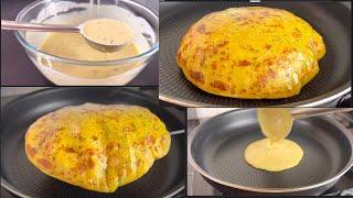 ALOO PARATHA RECIPE WITH LIQUID DOUGH | NO ROLLING, NO KNEADING | WHEAT FLOUR ALOO PARATHA RECIPE |