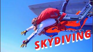 Мой первый тандем прыжок с парашютом 3000 метров. Skydiving.