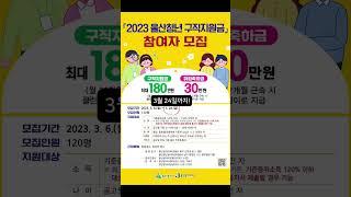 청년수당 놓치지 말고 신청하기