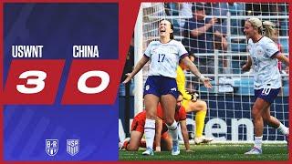 USA defeat China and Lo'eau LaBonta makes history  | USWNT 3-0 China | Official Game Highlights