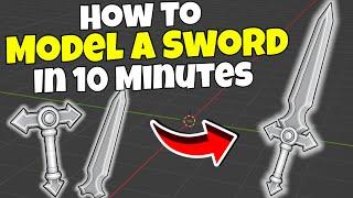 How To Model A Sword In 10 Minute | Blender