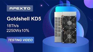 Apexto Goldshell KD5 Mining Tutorial!