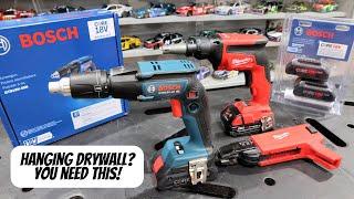 Bosch Xtend-Amp Screw Gun GTB18V-45N vs Milwaukee M18 Drywall Screw Gun 2866-20