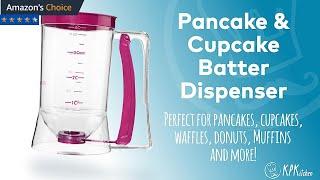 KPKitchen Pancake Batter Dispenser - Kitchen Must-Have Tool for Perfect Pancakes, Cupcakes, Waffles