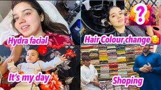 HAIR COLOUR CHANGE || HYDRA FACIAL || SHOPING || NAINA AKBAR FAMILY VLOGS