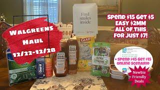 WALGREENS HAUL 12/22-12/28 | NEWBIE FRIENDLY DEALS | ALL FOR JUST $7! + EASY MM SCENARIO!