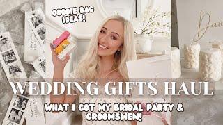 WEDDING GIFTS HAUL! What I got my bridal party | Bridesmaid / Groomsmen gift ideas! Flower girl 2024