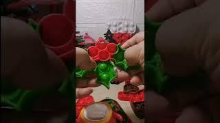 BINGE-ASMR CHRISTMAS SQUISHY POP IT TOY 12 #fidgettoys #christmasmistletoe #binge