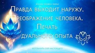 Правда выходит наружу. Преображение человека. Печать дуального опыта