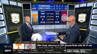 ESPN reaction to Ohio State buries Tennessee 42-17, advances to Rose Bowl meeting with No. 1 Oregon