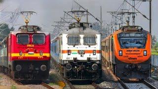 Dangerous 130kmph WAP7 TEJAS Rajdhani+ Bhopal Vande Bharat+TVC Mail+Garib Rath attacks Dankaur- IR