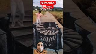 amaging 3d Art On Road️️️#shorts