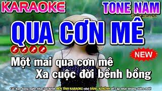 Qua Cơn Mê Karaoke Nhạc Sống Tone Nam | Bến Tình Karaoke