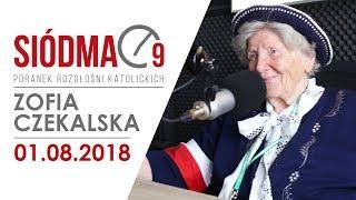 Poranek Siódma9 - 2018.08.01 - Zofia Czekalska 'Sosenka'