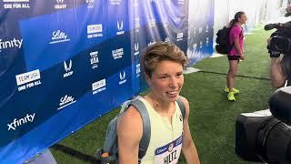 Nikki Hiltz after first round of 1500 at 2024 Olympic Trials