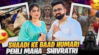 SHAADI KE BAAD HUMARI PEHLI MAHASHIVRATRI ️ ||  Har Har Mahadev ️ RajatSwatiVlogs #mahashivratri