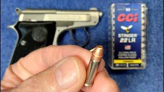 Beretta 21A Bobcat & CCI Stinger Review - "FAILURE" - I Won't Use This Ammo In My Pistol