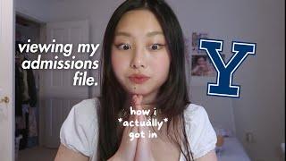 how i *actually* got into yale: viewing my yale admissions file.