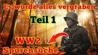 Teil 1 Versteckte Sachen der Wehrmacht gefunden (Schatzsuche im Wald mit Metalldetektor Sondeln)