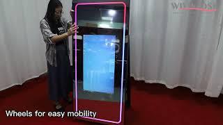 What is the newest Magic mirror?WiViKiosk selfie mirror photo booth