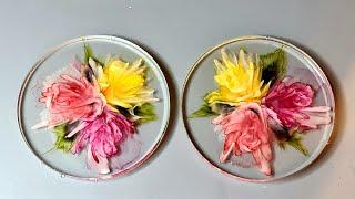 #122 Magische Blumen  Magic resin flowers