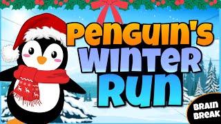 Penguin Run| Winter Brain Break | Fitness Run | Mini-Games | GoNoodle Inspired