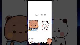 Bubu is chill girl ? | Bubu Dudu | Goma Peach |Animation | Cute couple