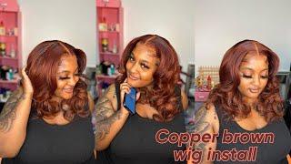 COPPER BROWN WIG INSTALL