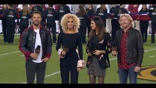 Little Big Town sings the National Anthem (College National Championship)