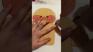 How make a clothe for paper duck️pt.1 #tiktok #popular #paperduck #trending #making