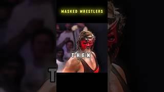 Masked Wrestlers Then vs Now  Edit #wrestling #shorts #reymysterio #nowandthen #edit #mask