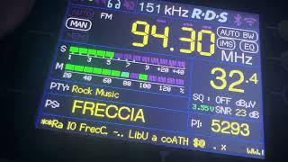 FM DX Radio Freccia Ragusa 94.3 MHz From Malta [Tropo]