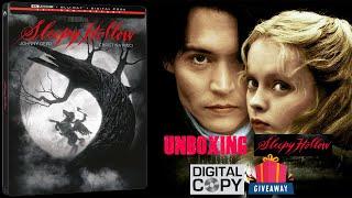 Sleepy Hollow 1999 4K SteelBook Review and Unboxing Johnny Depp Tim Burton Digital Code Giveaway