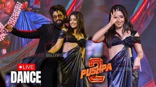 Allu Arjun and Rashmika Mandanna Live Dance From Pushpa 2 Song