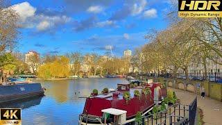 London Spring Walk 2021| Little Venice and Canal tour |London walking tour 4k HDR | ASMR Relax