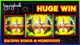 HUGE WIN! Conan the Barbarian Slots - I SHOW THE SECRET of How to Win!