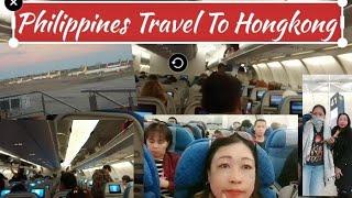 Philippines Travel Going To Hongkong  Cathay Pacific AirLines️ #travel #walking #cathaypacific