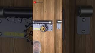 A Fance Gate Lock Designed With Bitcoin Elements. #design #diy #Bitcoin #trend #shorts #lock #tech