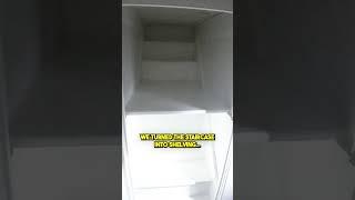 We Repurposed a Staircase Into Shelves...