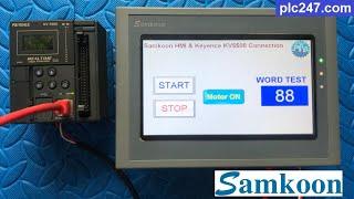 Samkoon HMI & Keyence KV5500 "Communication" Tutorial