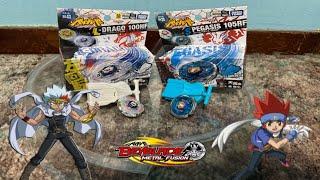 LIGHTING L-DRAGO 100HF AND STORM PEGASUS 105RF BEYBLADE METAL FIGHT UNBOXING/REVIEW (FIRST VIDEO)