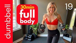 DUMBBELL WORKOUT full body weight training at home! [strength & muscle]