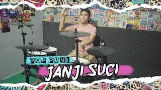 YOVIE & NUNO - JANJI SUCI  | VERSI POP PUNK DRUM COVER