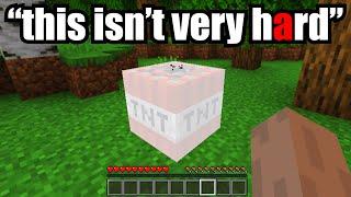 Minecraft, but if I say the letter "A" I explode...