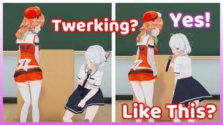 Kiara and Gosegu Suddenly Start Twerking Together (Hololive)