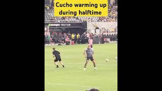 Cucho warming up during halftime. Game #columbuscrew v #orlandocitysc #mls #soccer #football