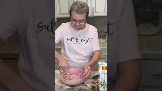 Cherry pink salad | Southern dessert | YouTube Shorts